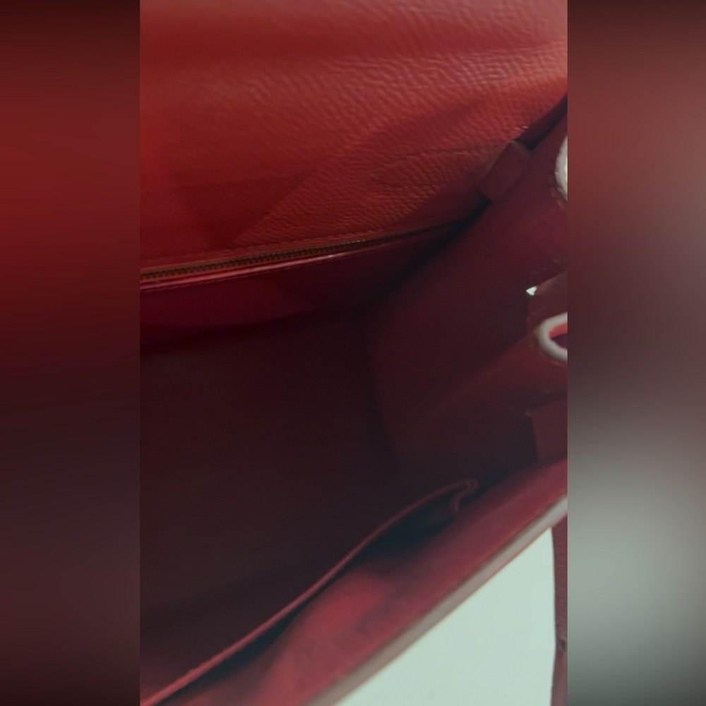SOLD - HERMES Red Epsom Kelly 28 GHW - Picture 15 of 16